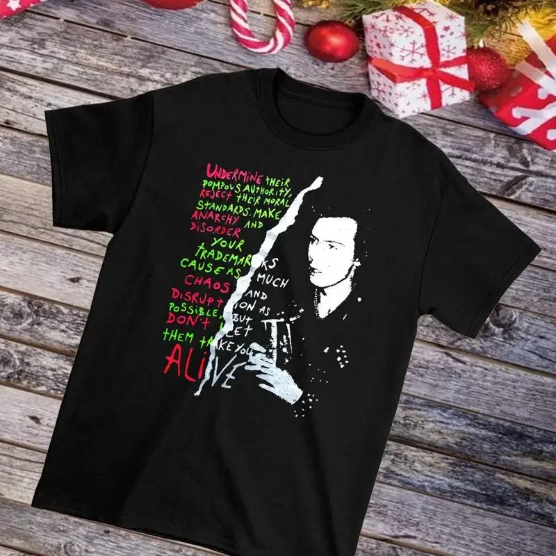 Sid Vicious Undermine Their Xmas S 5Xl Black T Shirt