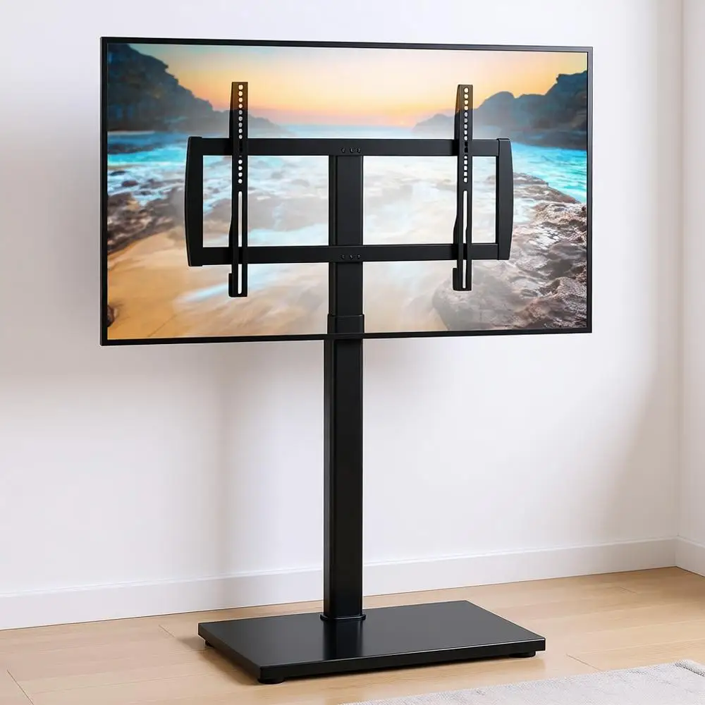 Pedestal TV Stand with Bracket for 32-75 TVs, Floor TV Stand with Cable Management, Holds 132lbs, VESA 600x400mm