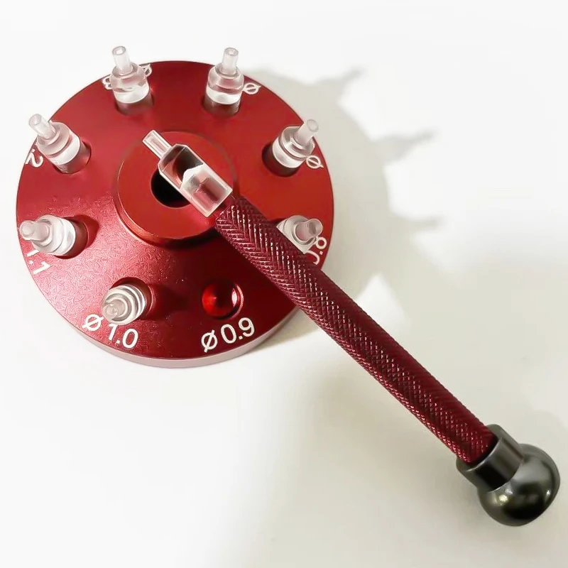 Watch Hands Fitting Setting Presser Pusher Setter with 8 Accessory Alloy Steel Watch Needle Holder Watch Repair Tool Watchmakers