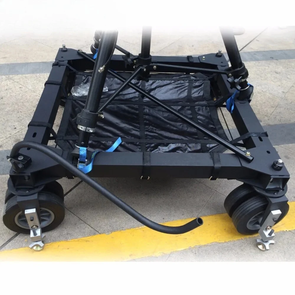

Jimmy Jib Accessories of 4wheels Dolly Kit Include Dolly Frame and Heavy Camera Jib Tripod Dolly