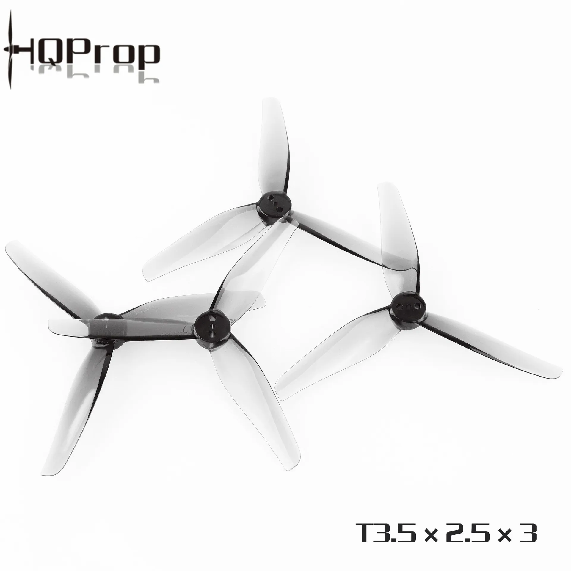 4 pares HQProp T3.5X2.5X3 hélice de 3,5 pulgadas 3525 eje de 1,5mm accesorios de 3 aspas para iFlight iH3 RC DIY Dron de carreras con visión en primera persona HQ Prop