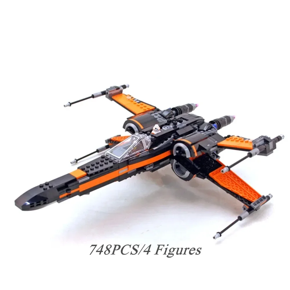 Star MOC X-Wing Fighter Compatible 75102 Building Blocks Wars Bricks Assembly Toys Children Birthday Present Christmas Gift