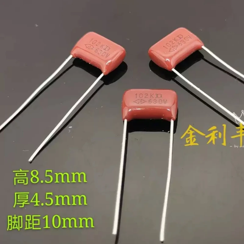 Xiamen Farah CBB21 102K 630V 0.001UF P10 Polypropylene Metallized Film Capacitor