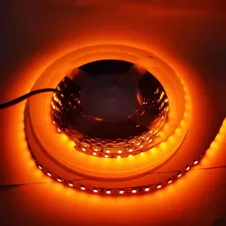 5m 12v 24v LED Flexible Strip 3000k Natural White 4000k 6000k Orange Amber Tape 1800k 2000k Lemon Yellow 120 leds/m 8mm Liveshow