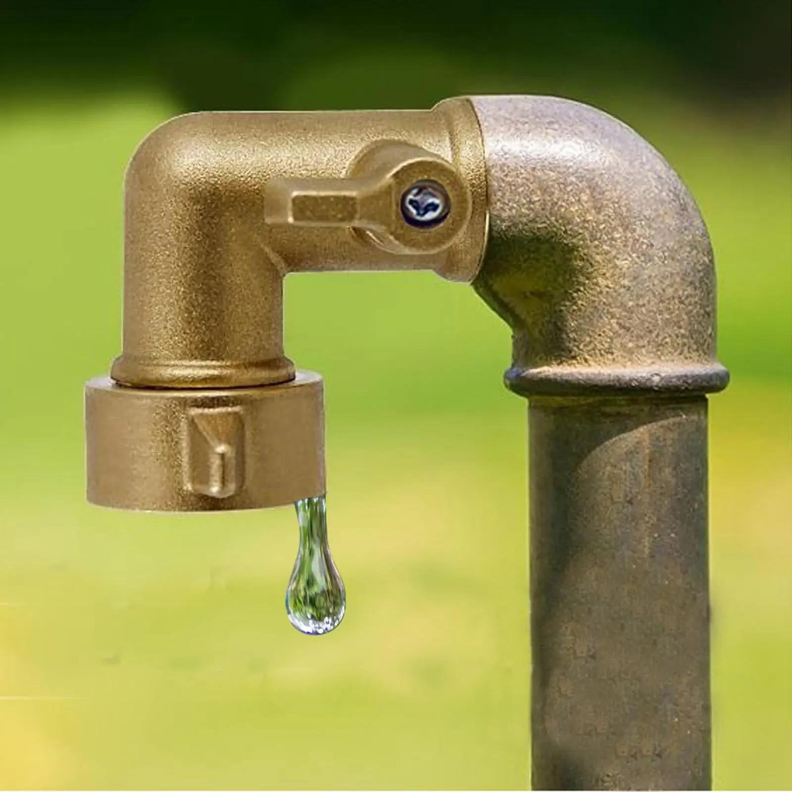Premium Brass 90 Degree Garden Hose Elbow Connector High Performance Shut Off Valve for Garden Hoses
