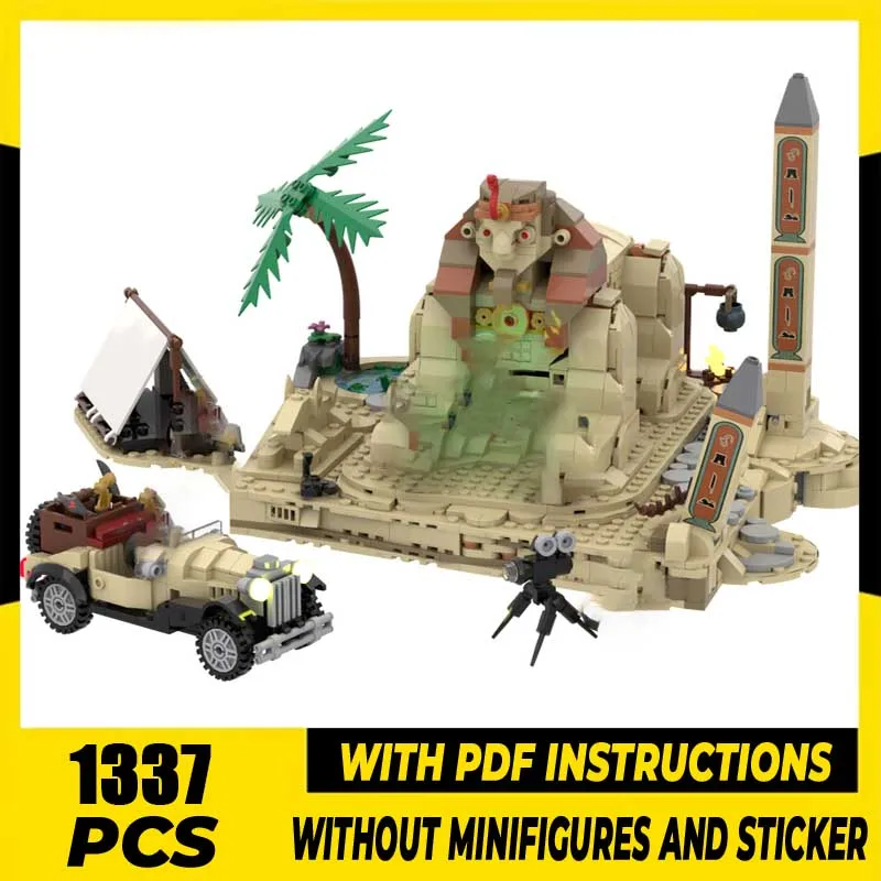 

Moc Building Blocks Modular Adventurers - Secret Sphinx Surprise Model Technology Bricks Construstion Gifts DIY Assembly Toys
