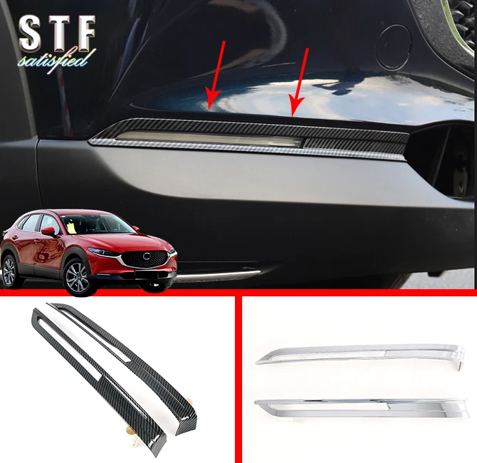 

ABS Front Fog Light Cover Trim For Mazda Cx-30 Cx30 2020 2021 Car Accessories Stickers W4