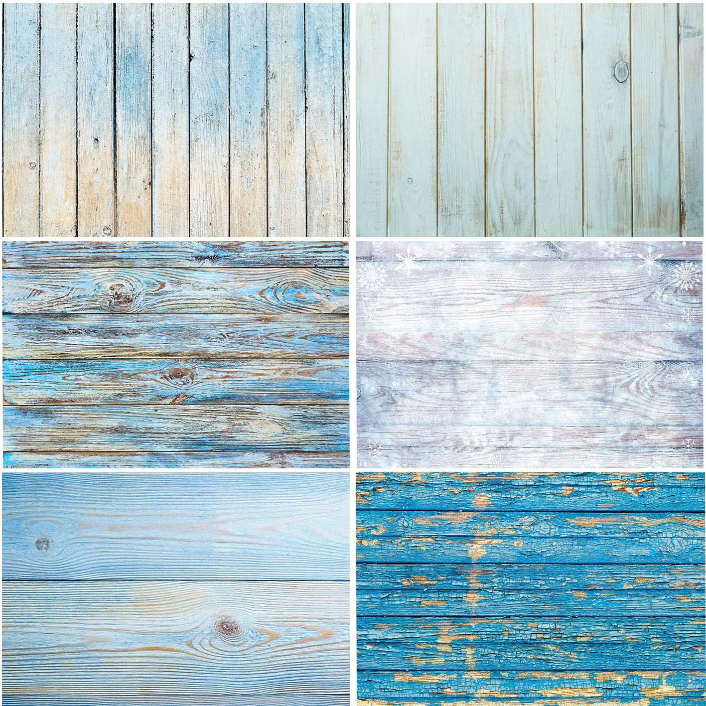 

Wooden Boards Planks Photography Blue Backdrops Banner Custom Baby Party Decoration Photo Booth Studio Floor Backgrounds Props