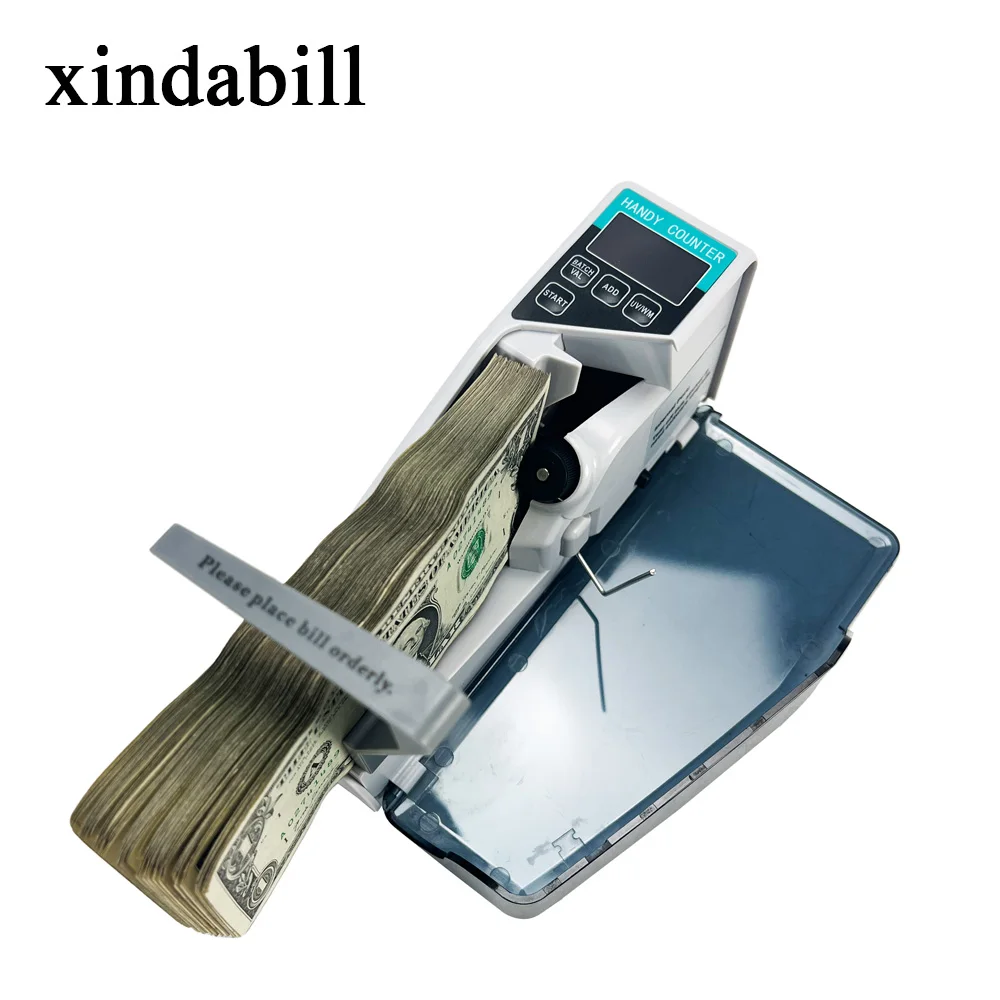 V40 Portable Money Counting Machine Multi Currency Bill Counter with LED Display UV Light