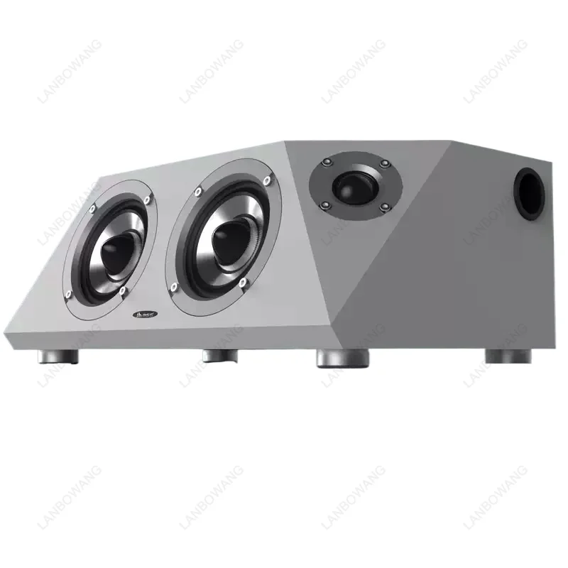 Wooden Active Bluetooth Speaker, High Fidelity KTV Stereo for Mobile Laptop Car Subwoofer Music