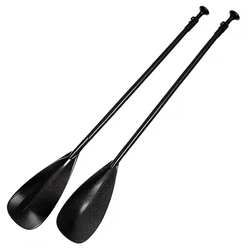 Custom logo 2-piece portable paddle board, lightweight carbon fiber kayak paddle board, adjustable length 210-220 cm