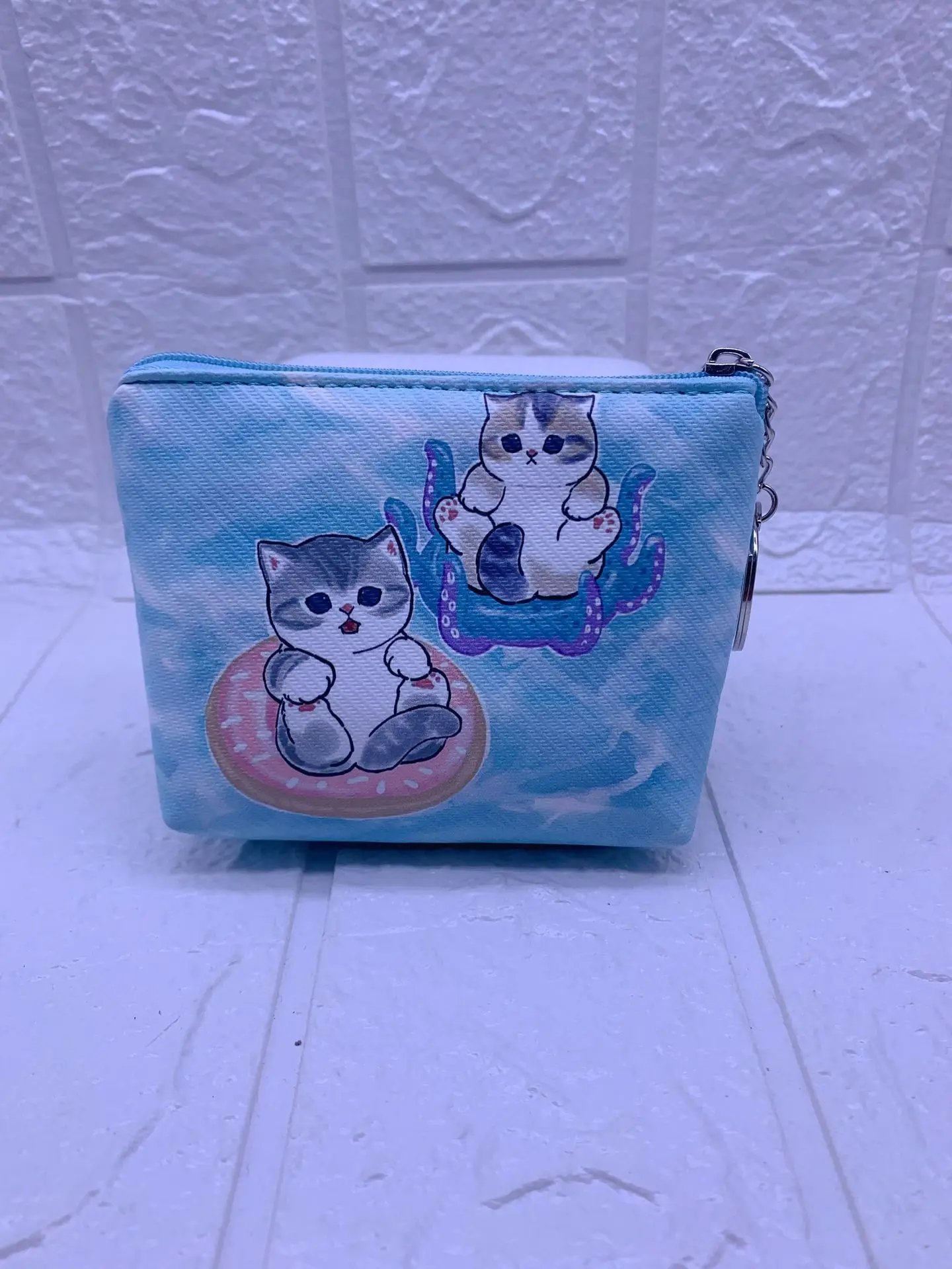 Cute Mofusand Shark Cat Series Coin Purse PU Design Coin Bag Card Bag Storage Bag view 6