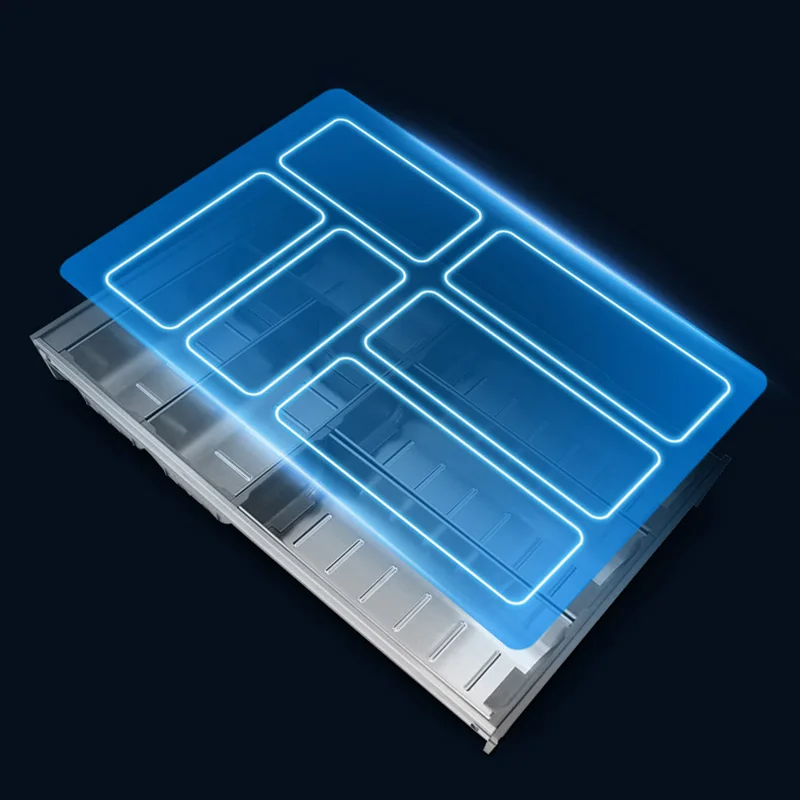 Modern Stainless Steel Eco-Friendly Hotel Kitchen Cutlery Tray Insert with Spoon and Fork for Cabinet and Drawer Storage
