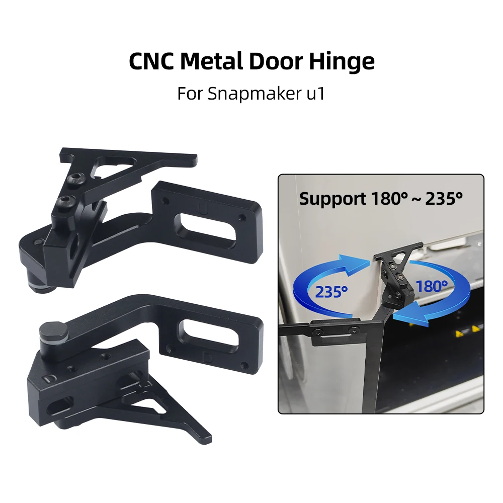 

For U1/Bambu lab P2S/ X1/P Series 180/270° Metal Door Hinge Kits CNC Support More Space And Easy To Install For 3D Printer