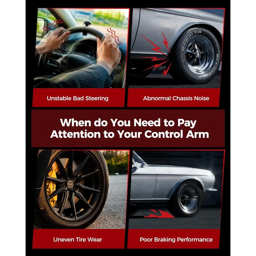 フロント左下右コントロールアーム、ボールジョイントアセンブリ付きサスペンションキット交換用、2010-2017年式シボレー・エクイノックス、GMC・テラ用