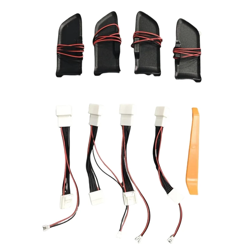 

Дверная ручка автомобиля, атмосферный светильник для Toyota Corolla 2019-2024, внутренняя дверная чаша, рамка, светодиодные аксессуары, белый свет