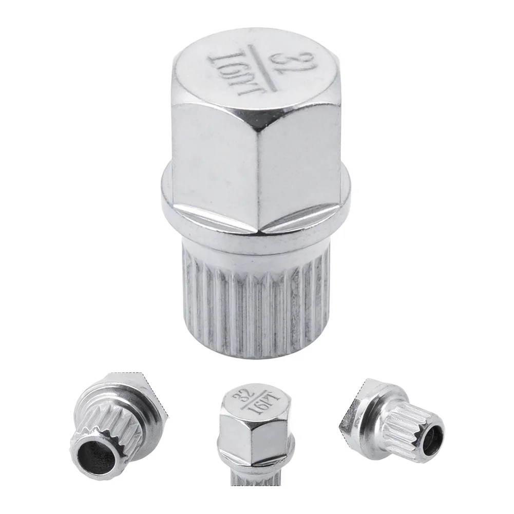 Steel Hollow Wheel Lock Removal Key Featuring 32PT and 16PT Sizing for BMW Cars With Anti-Theft Wheel Nut Systems