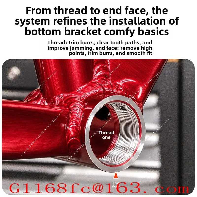 Bicycle Axle Five Way Milling Tool BSA/ITA/T47 Thread Repair End Face