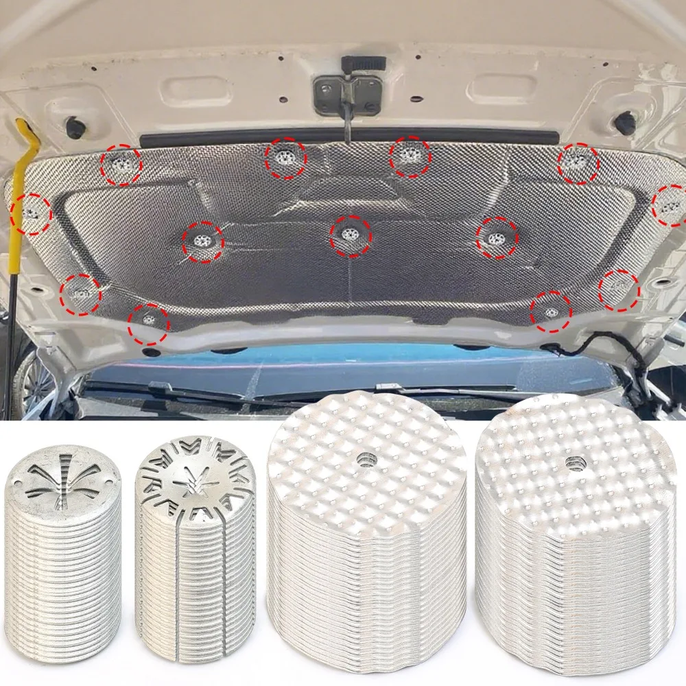 Heat Shield Star Washer Speed Nut Exhaust Insulation Retainer Clip N90796501 N90796502 Underbody Tray Fastener Metal Auto Part