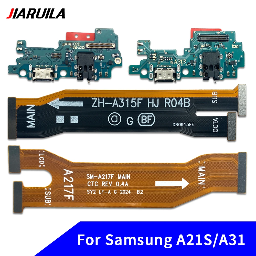 Tested USB Charging Charger Main Motherboard Flex Cable New For Samsung A21 A21S A31 A41 A51 A70 A71 Dock Connector Board