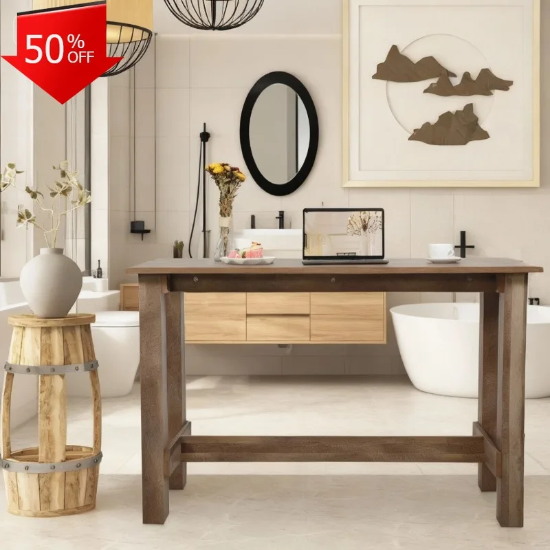 

Kitchen Table Home Furniture One Action Table Dining Tables Desk Pliante Room Dinner Coffee Removable Island Stand Mid-century