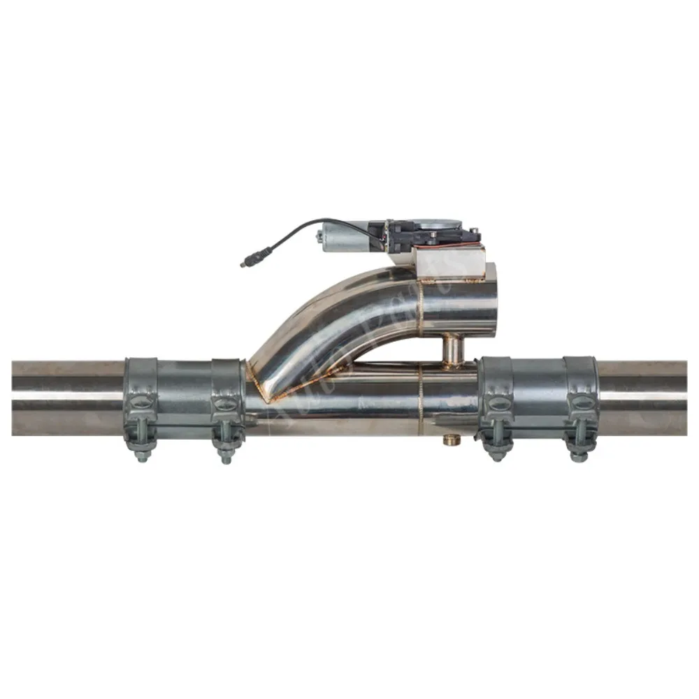 2 ,2.5,3 Inch SS304 Double Valve Electric Exhaust Cut Out Valve with Remote Button and 2pcs Clamp Connector