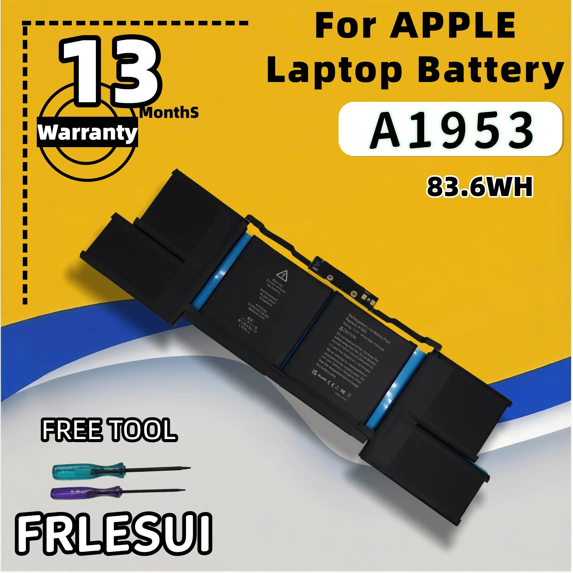 FRLESUI A1953 Replaceme Battery for Apple MacBook Pro 15