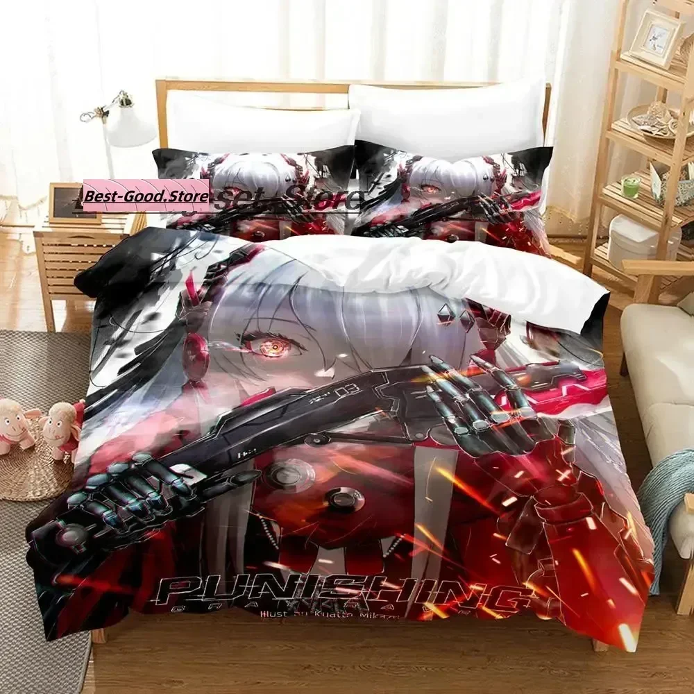 GRAY RAVEN PUNISHING Lucia Bedding Set Single Twin Full Queen King Size Bed Set Aldult Kid Bedroom Duvetcover Sets Anime