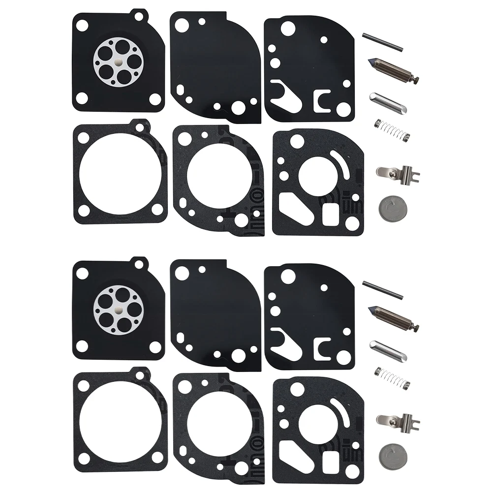 2pcs Carburetor Rebuild Repair Kit for Homelite C300 BC800 BC900 BC1200 BC1600 Ryobi RY70103 RY70105 Trimmers Replaces Zama