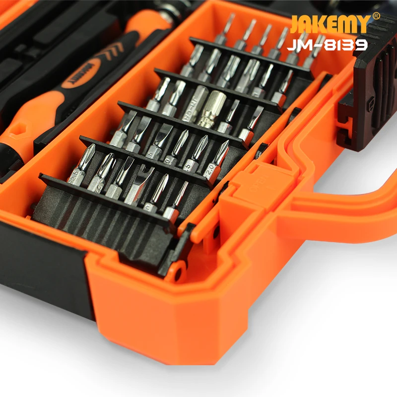 ZuruKin 47 in 1 Precision Screwdriver Set JM-8139 Magnetic Bit Repair Tools Kit for iPhone Laptop PC Watch Glasses Electronics