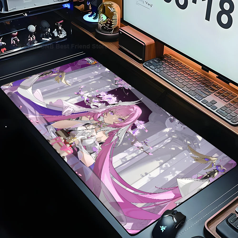 Honkai Impact 3 Elysia Mousepad Mouse Mat Desk Mat With Pad gaming accessories Prime Gaming XXL Keyboard Pad