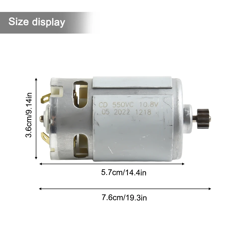 High Power Electric Drill Motor for RS550 Model 10 8V/12V/14 4V Hand Drill Long Lasting Performance Guaranteed