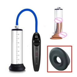 New Penis Pump Electric Penis Enlarger Sex Toy For Men Vacuum Pump Male Masturbation Penis Enlargers Trainer Adults Sex Product