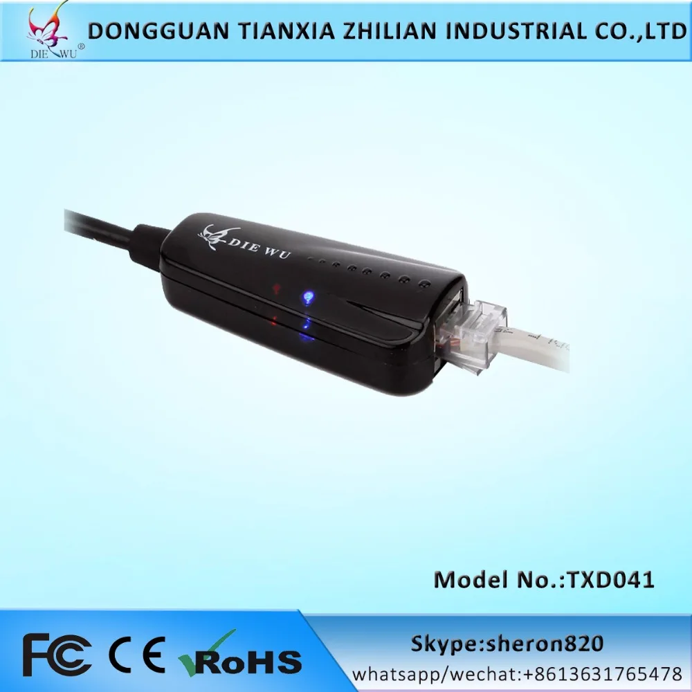 Kartu Jaringan USB DIEWU RLT8152B, RJ45 ke USB, 100m, USB2.0
