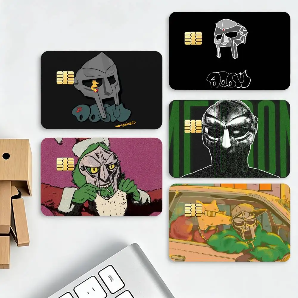 M-MF D-DOOM Rapper Madlib HD Waterproof Credit Card Stickers Silicone Decals For Chip Game Cards Gift