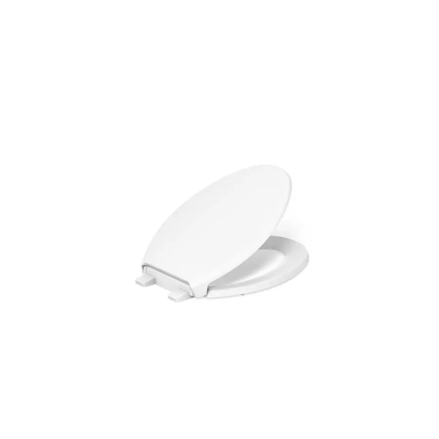 

4733RL0 Glenbury ReadyLatch Quiet Close Elongated Toilet Seat, Soft Close Toilet Seats, White
