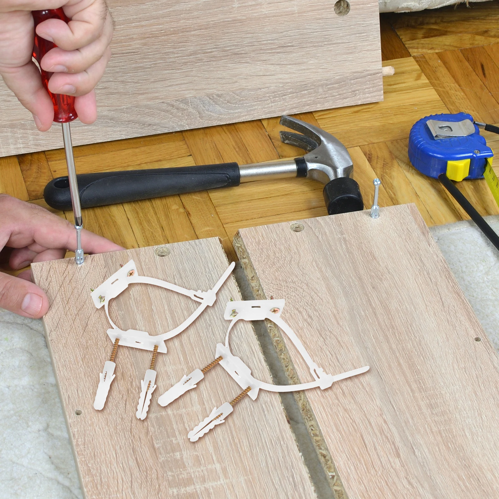 

20 Pcs Anti Tip Furniture Wall Anchor Straps for Child Safety Secure Locking Mechanism Nylon Easy Installation Bedroom