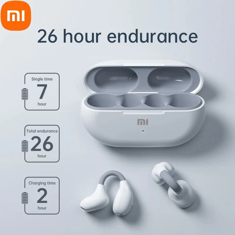 Xiaomi Wireless Earphones Ear Clip Bluetooth5.3 Headphones Earring Sports Bone Conduction Earbuds Waterproof Headset with Mic