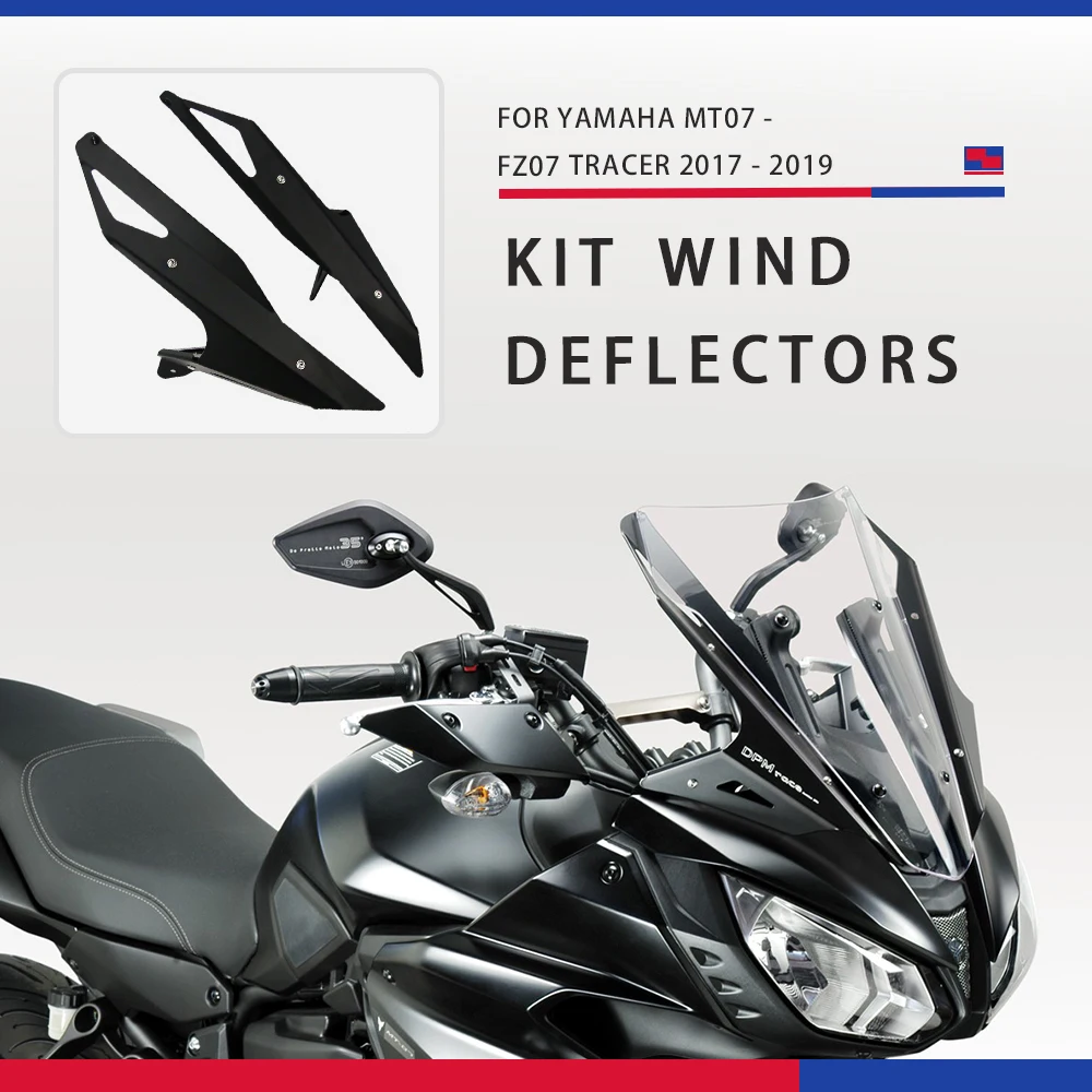 

For YAMAHA MT-07 MT07 FZ07 FZ 07 TRACER Tracer Aluminum Windshield ​Side Kit Wind Deflectors ​Front Deflector Fairing Extension