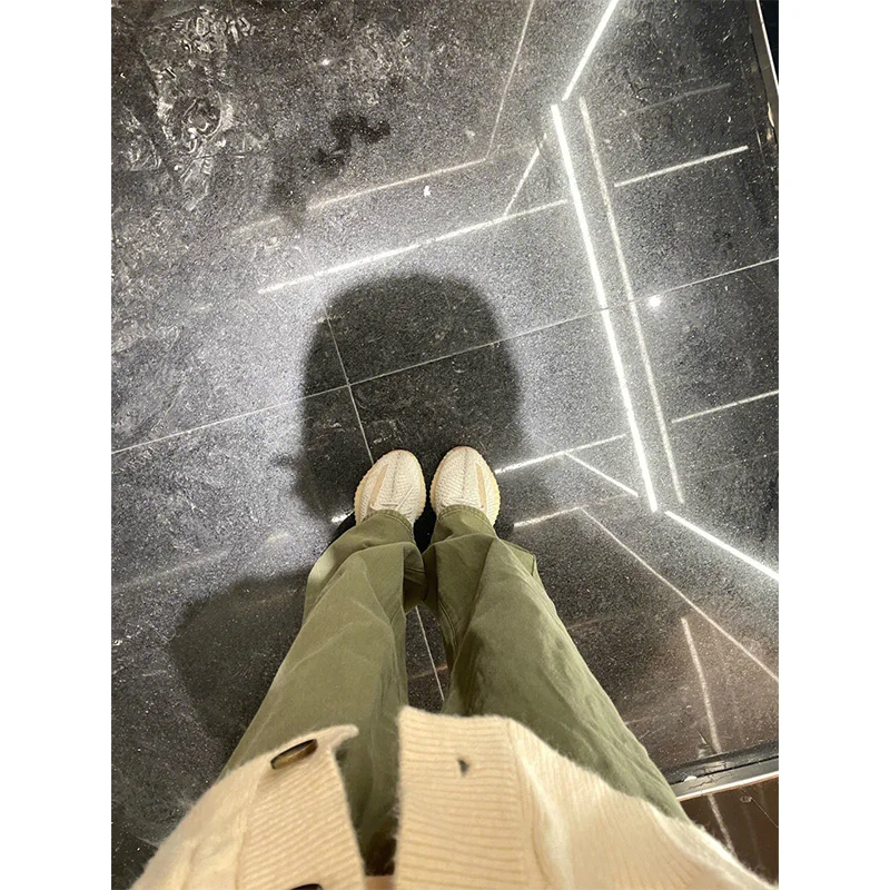 

Американские джинсовые брюки в стиле ретро, женские повседневные свободные прямые широкие брюки, брюки длиной до пола, джинсы с высокой талией