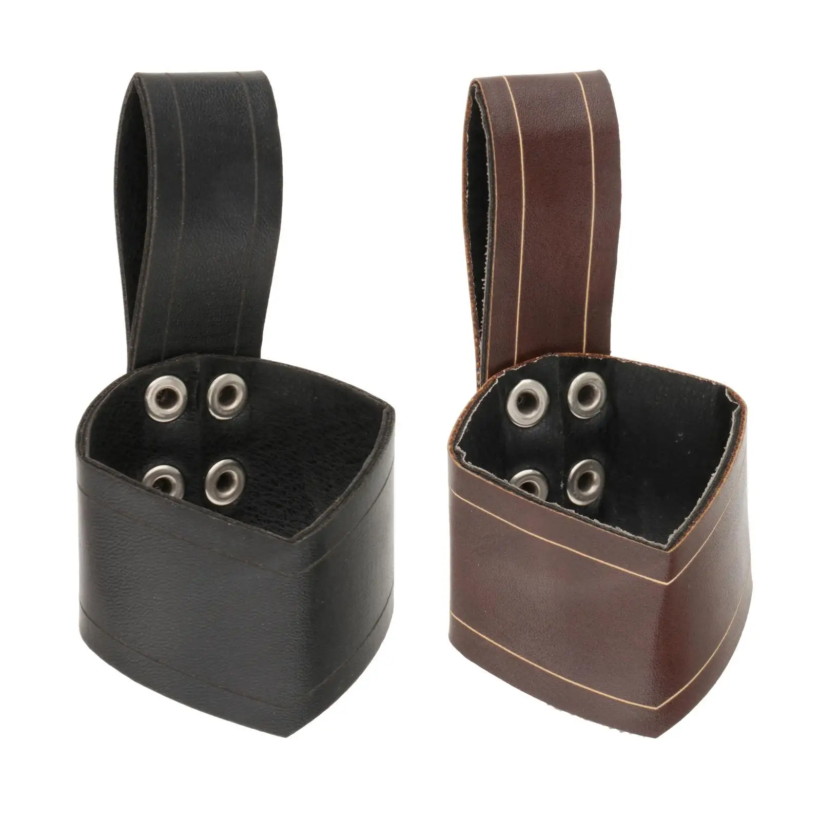 Fundas de cuerno de buey, cuerno portátil con forma vikinga, soporte para taza con forma de cuerno