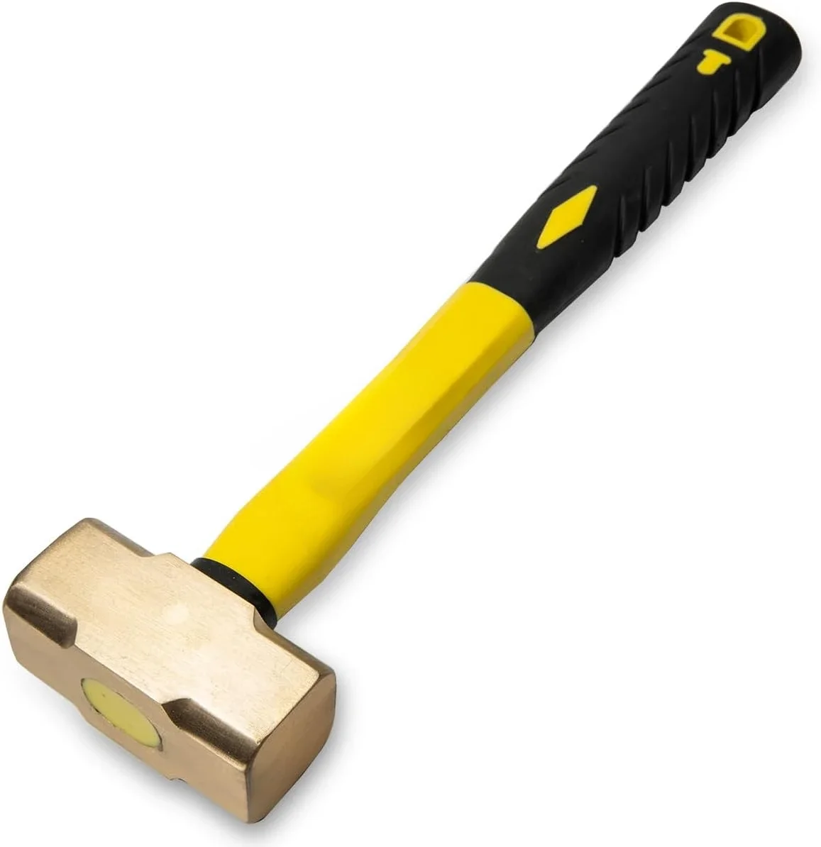 أداة مطرقة زلاجة 2 رطل من الألياف الزجاجية ذات الرأس النحاسي مع مقبض مريح 2 رطل 18 لكل علبة #2