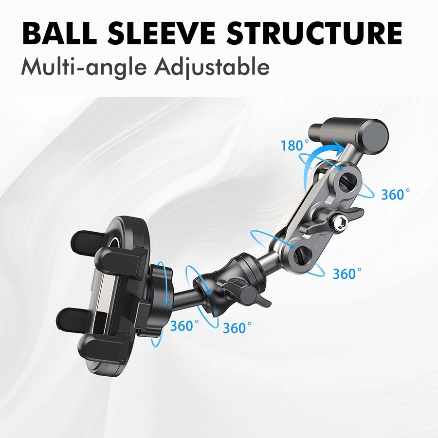 Neuer Auto-A-Säulen-Handyhalter, 360 Grad drehbar, fester Mobiltelefonhalter, geeignet für Tanks 300/500/Pajero/Overlord usw. – Detail 5