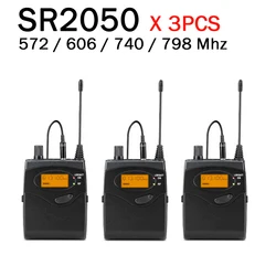 LCZ AUDIO 3PCS Receiver For SR2050IEM Personal In Ear Monitor System Earphone EW300IEMG3 572-603/606-614Mhz/740-771/798-829Mhz