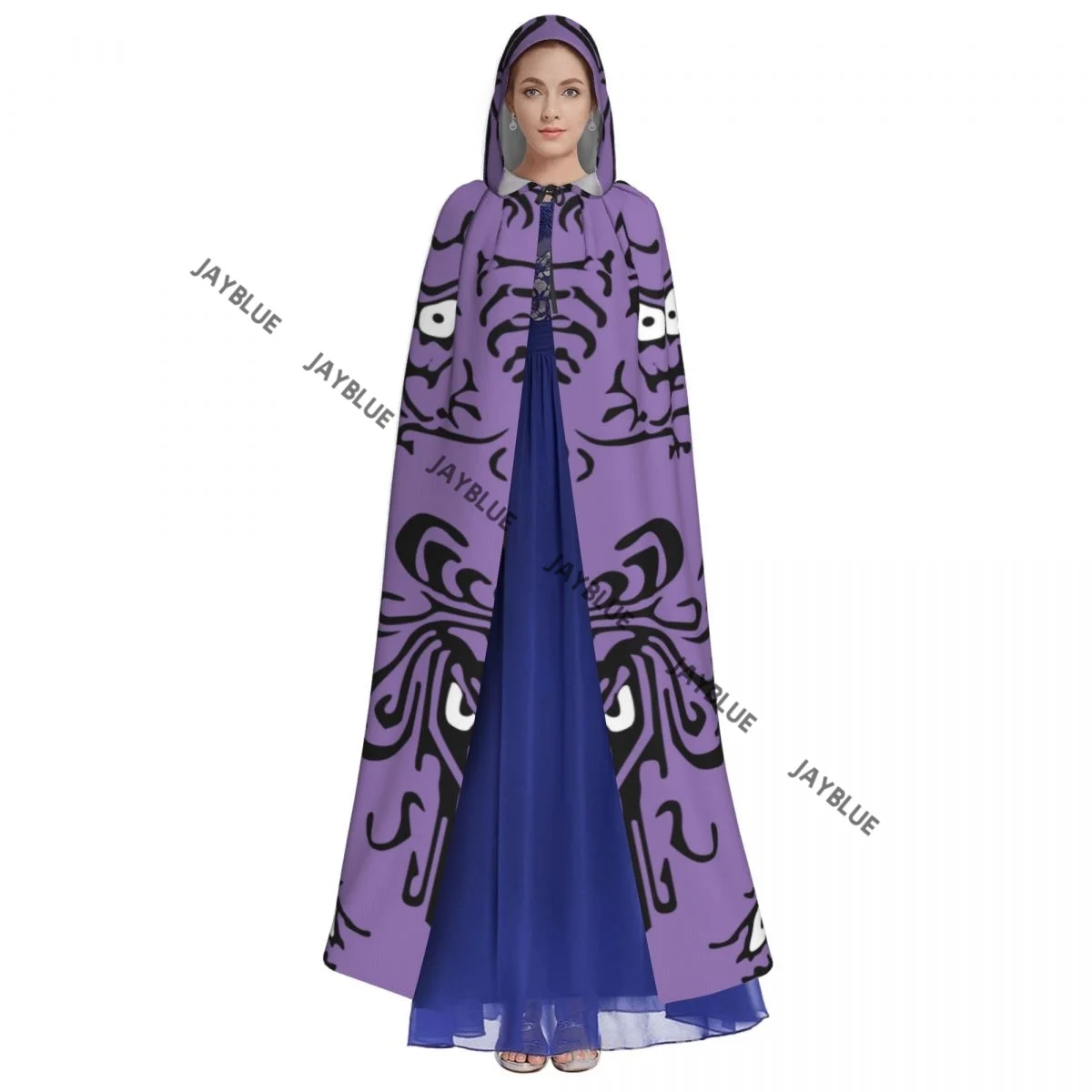 ปาร์ตี้แม่มด unisex คลุมด้วยผ้าผู้ใหญ่แวมไพร์เคปเสื้อคลุมผีแมงมุมบ้านผีสิง Toile