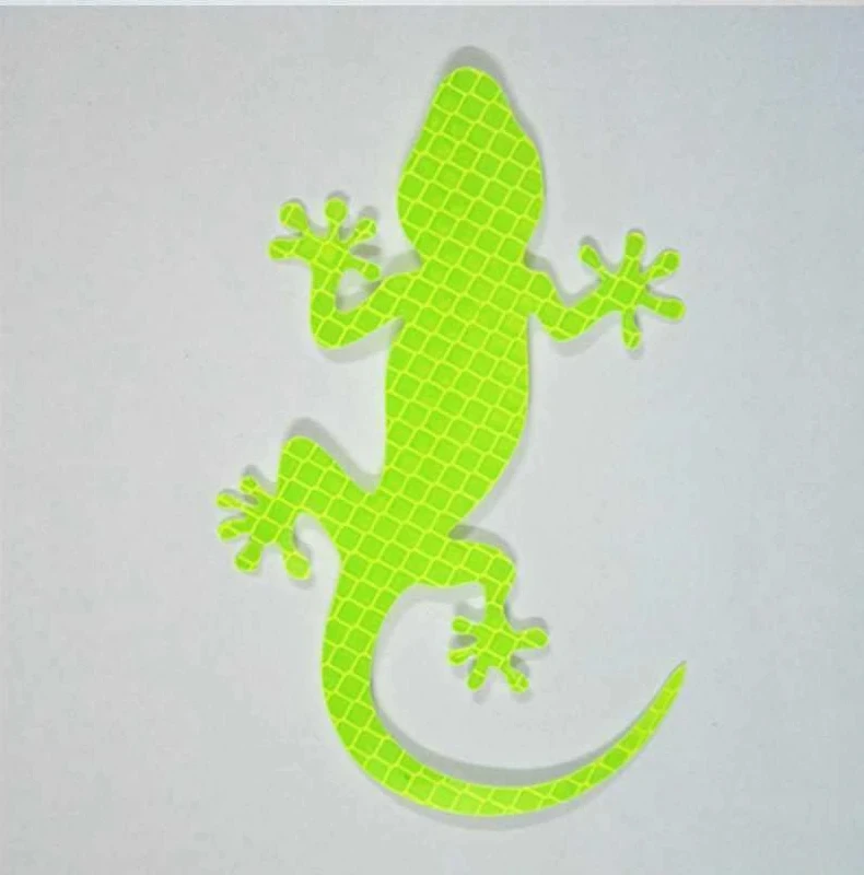 Car Styling Reflective Sticker Safety Warning Mark  Night Driving Warning Gecko Strip Light Reflector Auto Exterior Accessories