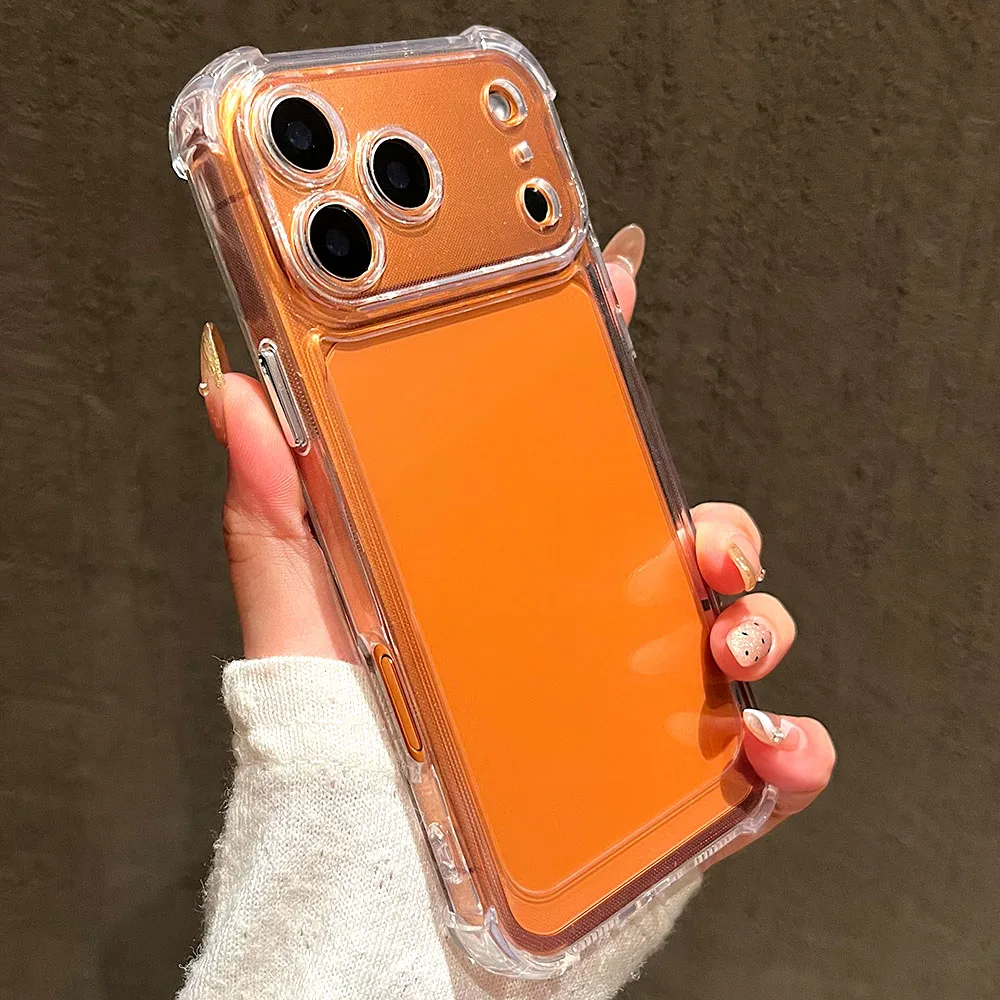 Luxury Shockproof Phone Case For iPhone 17 16 15 14 13 12 11 Pro X XR XS Max 7 8 Plus Air Silicon Bumper Transparent Hard Cover - náhled 2