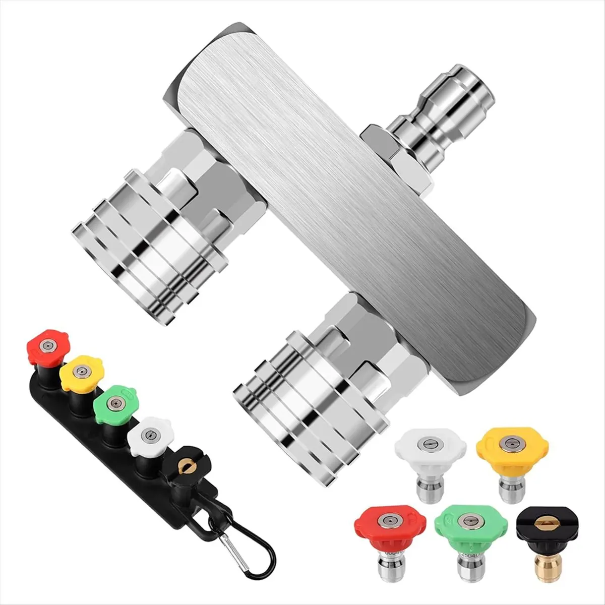 

A64Z!! Pressure Washer Tips, 2-In-1 Power Washer Nozzle Tip, Dual Pressure Washer Nozzle with 10 Pressure Washer Sprays Nozzles