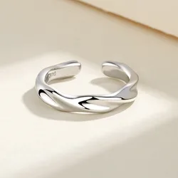Classic Simple Mobius Couple Rings for Women Men Personality Silver Color Stainless Steel Finger Party Jewelry Gift Colorfast