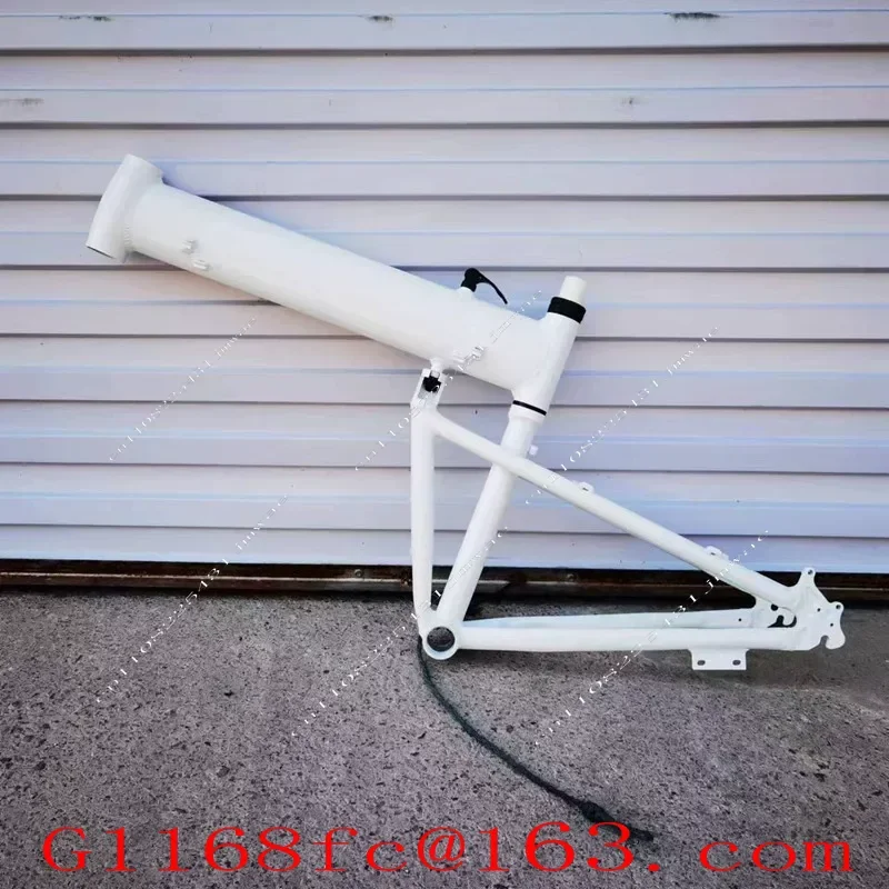 26/27.5-inch Folding Mountain Bike Frame Made of Aluminum Alloy, Compatible with DIY Assembled Lithium Electric Bicycles